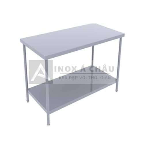 Bàn inox 2 tầng phẳng