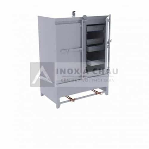 Tu hấp cơm công nghiệp 80kg dùng điện & gas