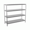 Kệ inox 4 tầng phẳng